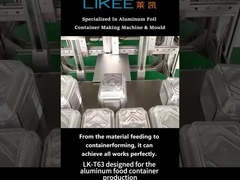 カスタマイズされたデザインと耐久性アルミホイルコンテナ生産ライン LK-T63
