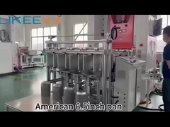 T80 環境に優しい工場出力 6.5インチ丸いパン 動作ビデオ