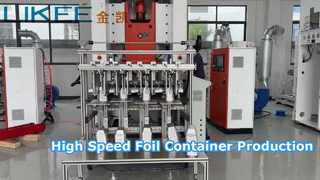 80トンアルミホイル容器製造機660ml 28ミクロン