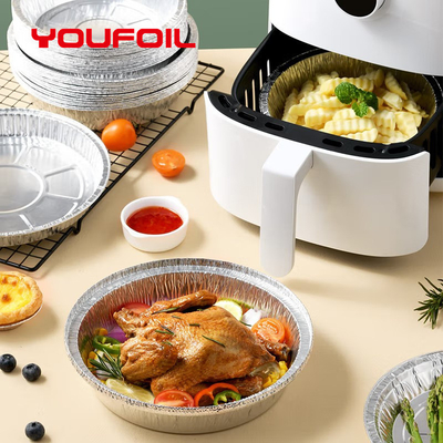 購入 食品包装の空気フライ鍋のための使い捨て可能なアルミ ホイル鍋8inch online manufacture