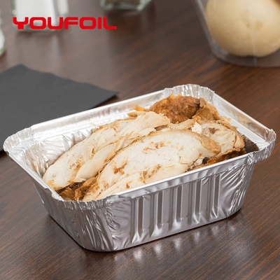 購入 ふたが付いている皿を焼く使い捨て可能な食品等級のアルミ ホイルの食品容器 online manufacture