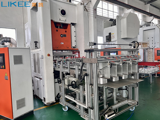 購入 28KW力5のCaivitiesのインドの450アルミ ホイルの容器の生産ライン online manufacture