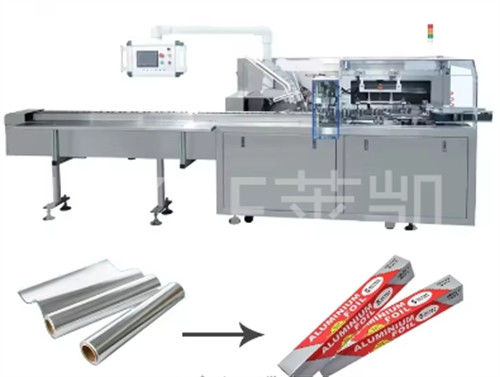 品質  1500kg Automatic Cartoning Machine For Small Foil Roll Packing 30-60 Boxes/min 工場