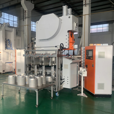 購入 完全に自動 19.8KW 12000Pcs/時間 アルミホイルコンテナ 生産ライン 鋼原材料 online manufacture