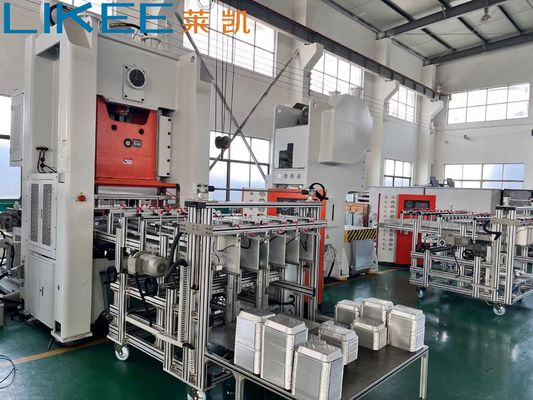 購入 LK-T80 Aluminum Foil Container Making Machine with Quick Mold Change System, 80ton Press Capacity, and Mitsubishi PLC Control online manufacture