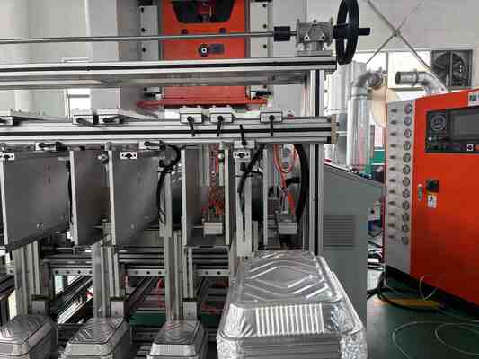 購入 LK-T80 OEM ロゴ長方形アルミ箔食品容器製造機、テイクアウトファストフードパッケージ用機械 online manufacture