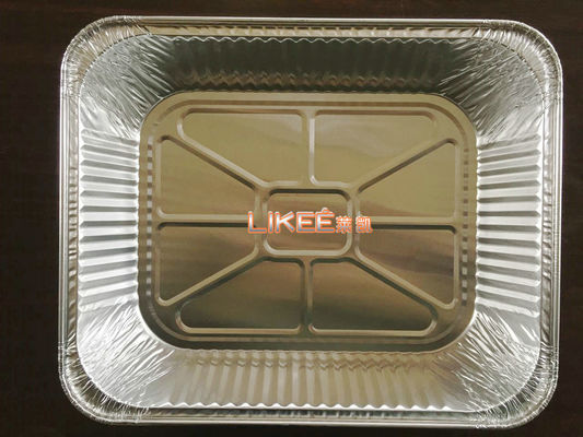購入 8006の1200mlアルミニウム テークアウトの容器の長方形の使い捨て可能な食品容器 online manufacture