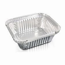購入 450ml航空会社の包まれる食糧のための食料調達のアルミ ホイルの食品容器 online manufacture
