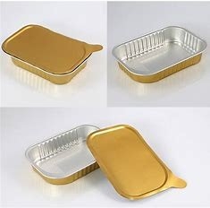購入 0.25mm航空会社の食料調達アルミニウム使い捨て可能な容器 online manufacture