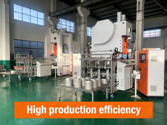 デジタルタッチスクリーン制御,自動カウントシステムと3穴型模具付きのアルミホイルコンテナマシン